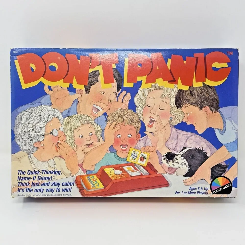 Don't Panic 1987 David Mair Vintage Board Game 100 Percent Complete Set Tested